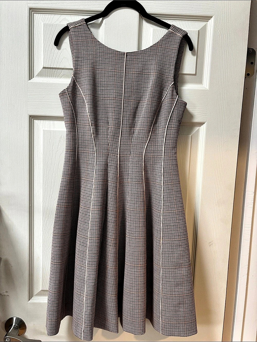 Theory Checkered Midi Dress Size 4 Like New